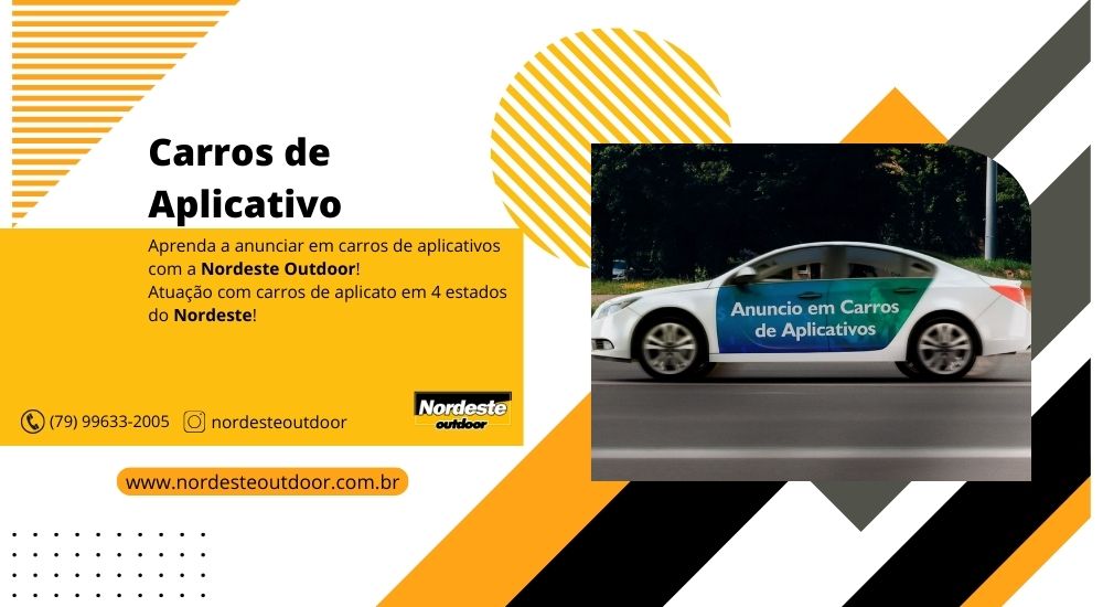 ANUNCIE EM CARROS DE APLICATIVO